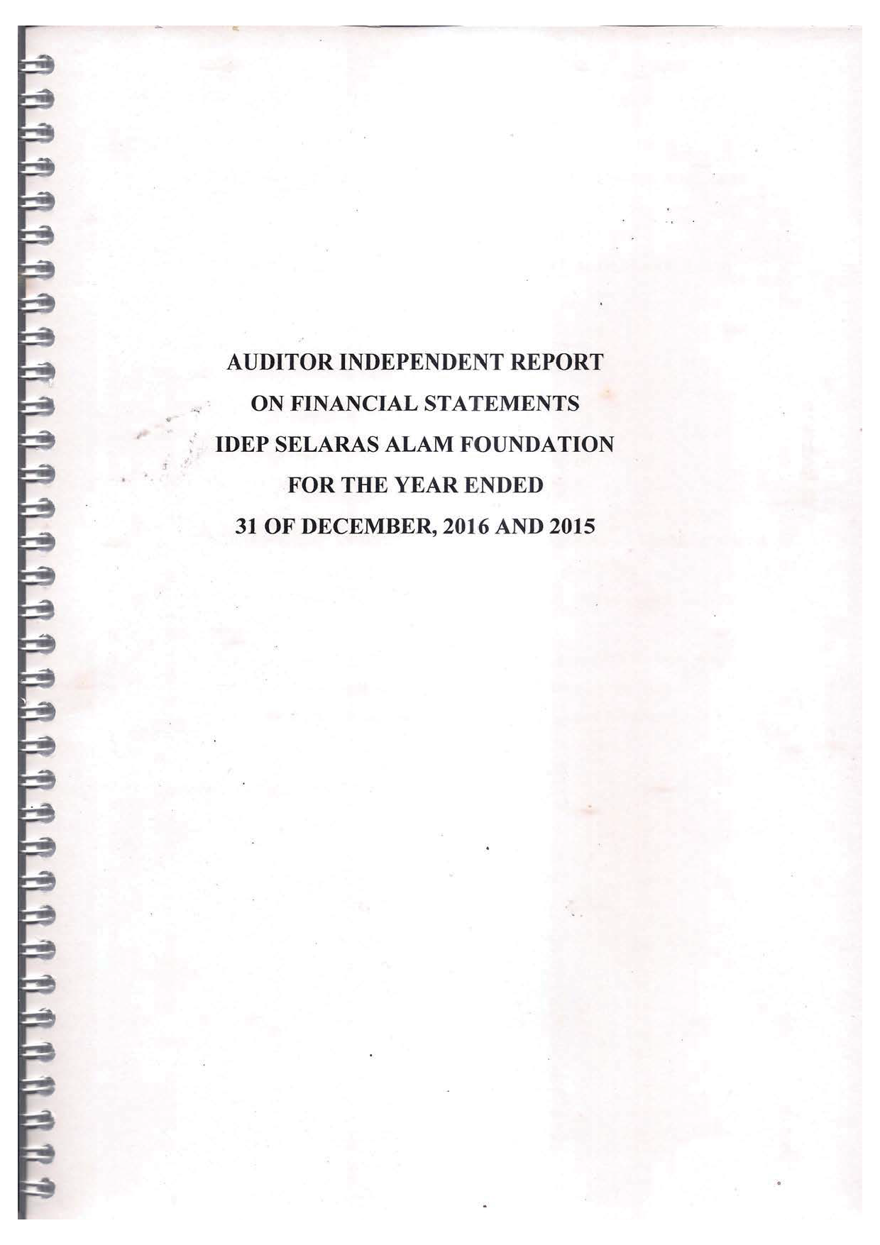 idep auditor report id en 2016