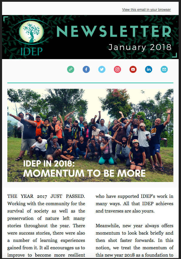 Buletin Yayasan IDEP Januari 2018