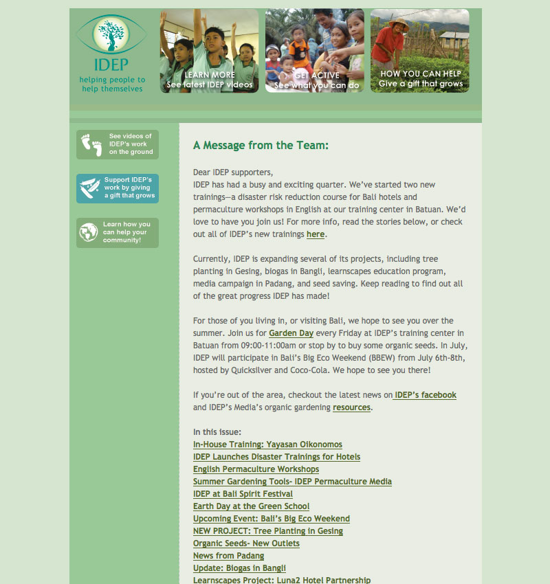 IDEP Foundation Newsletter June 2012