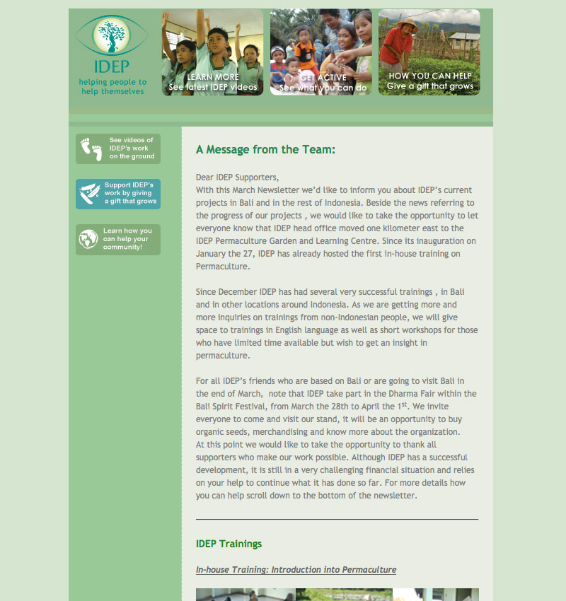 IDEP Foundation Newsletter March 2012