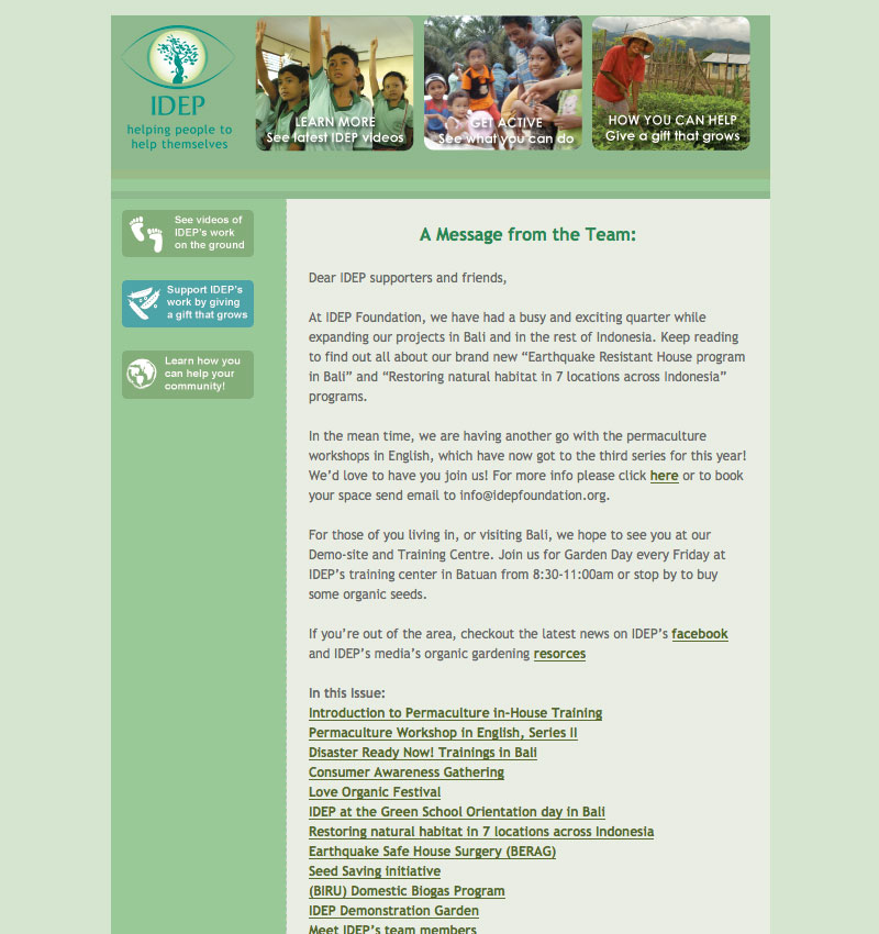 IDEP Foundation Newsletter September 2012