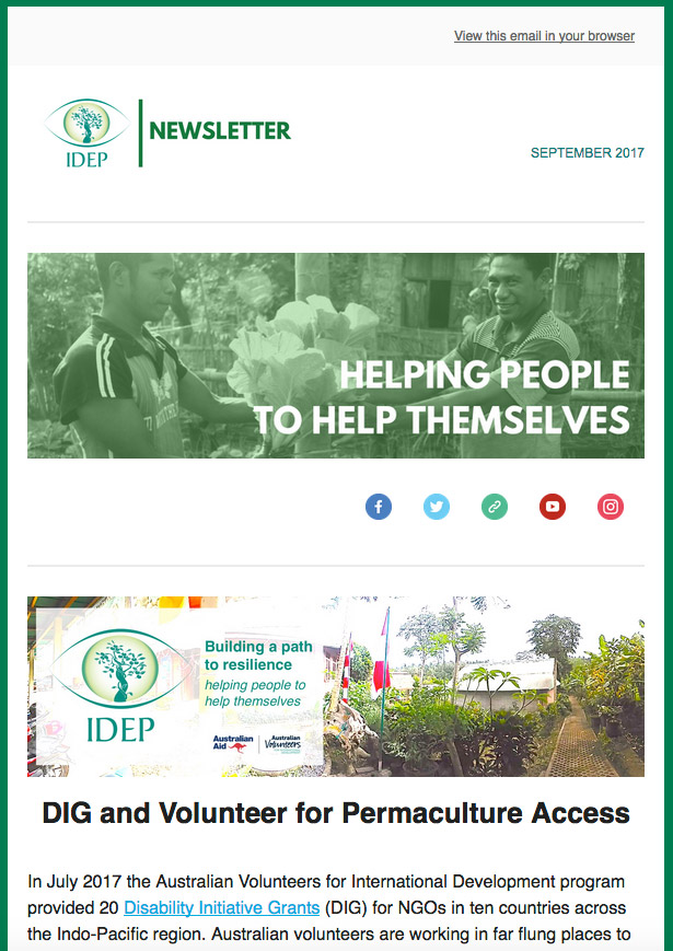 IDEP Foundation Newsletter September 2017