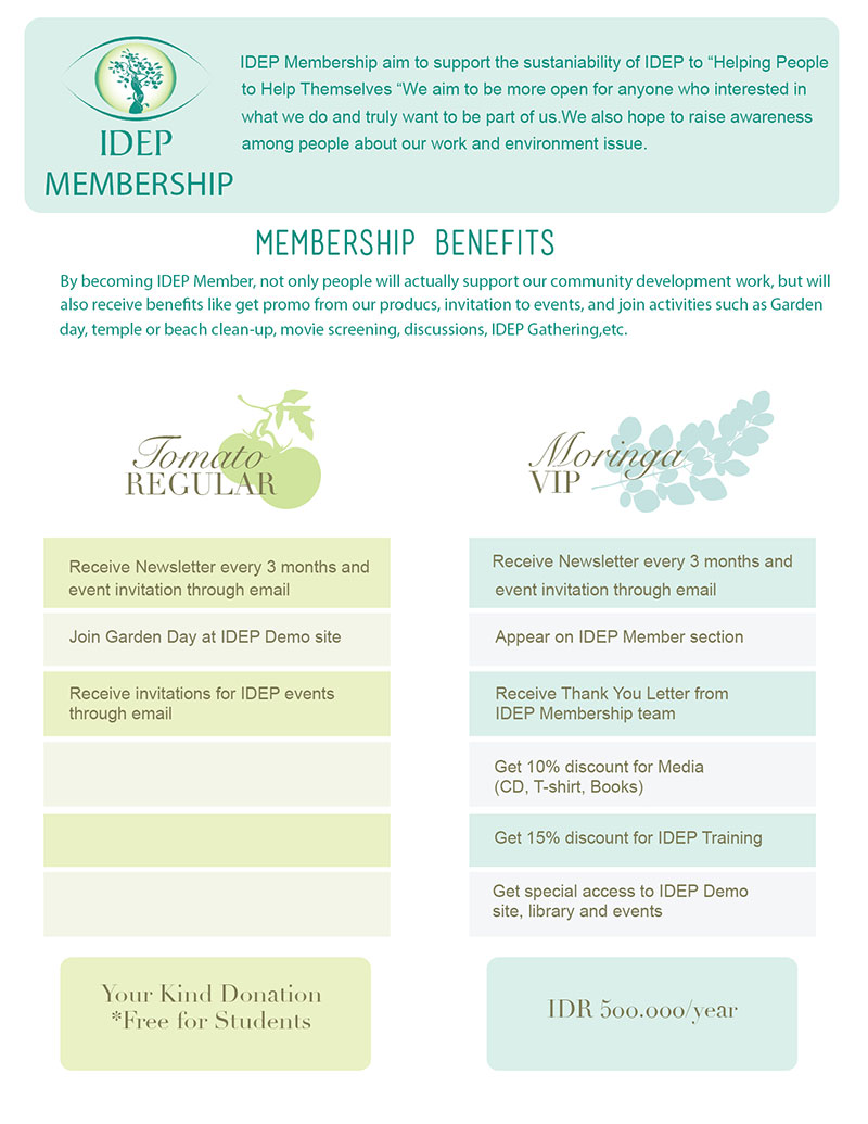IDEP Foundation - Membership Benefits