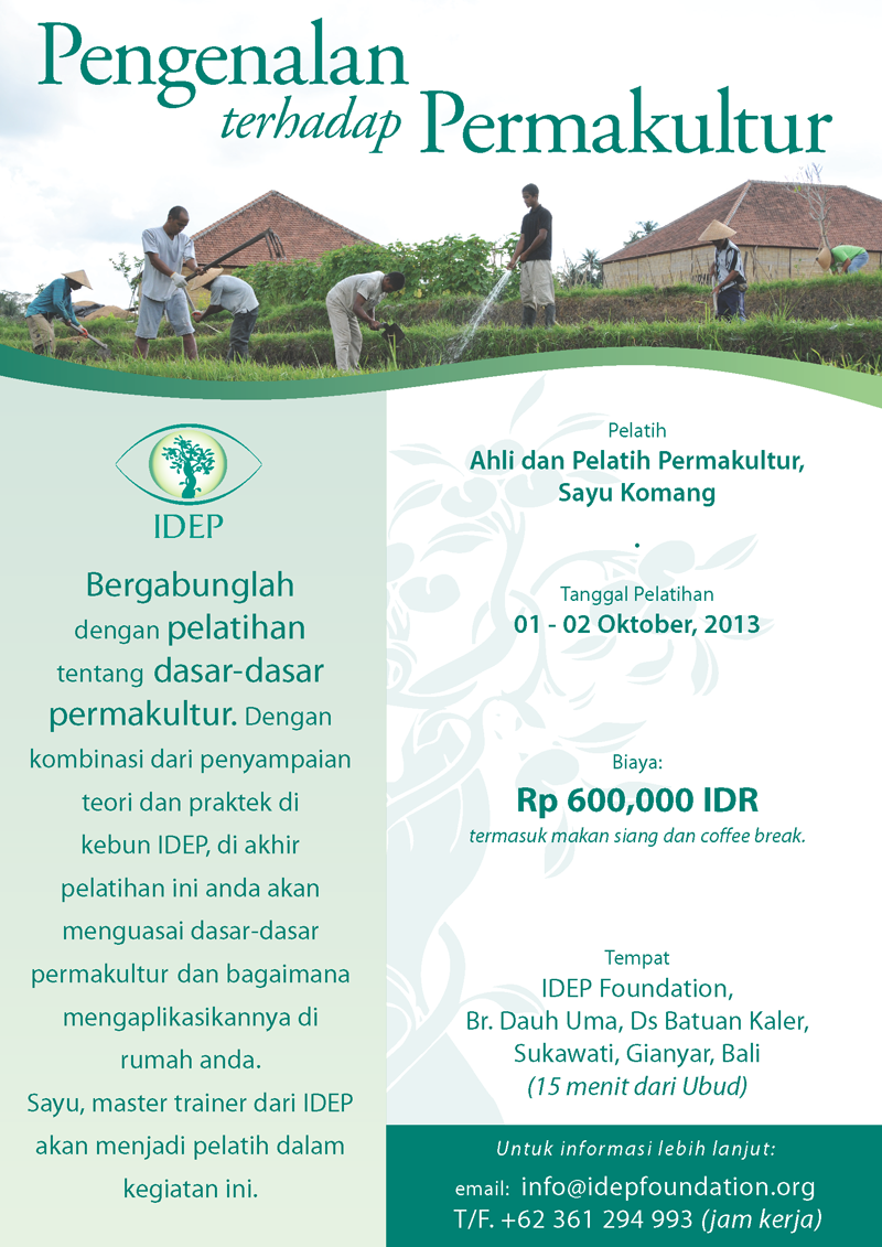 IDEP Foundation - Introduction to Permaculture Training