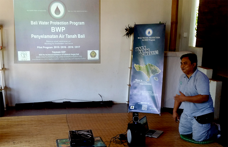 IDEP Bali Water Protection Program Recharge Well Inauguration