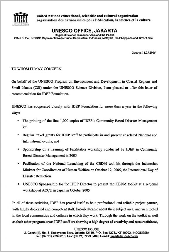 idep foundation official endorsement 01 unesco