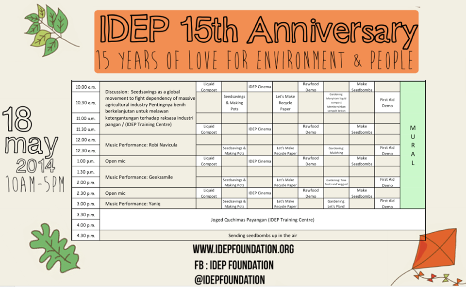 IDEP 15th Anniversary Event Rundown